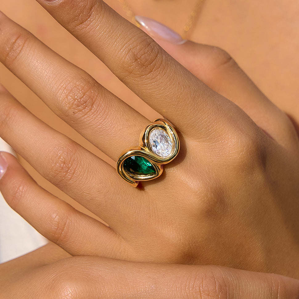 Minimalist Pear Cut Ring