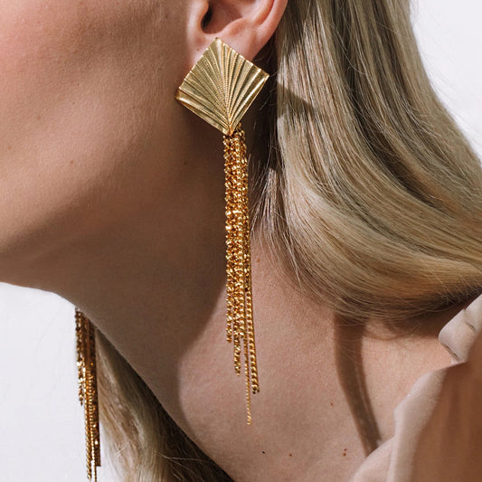 Tassel Stud Earrings