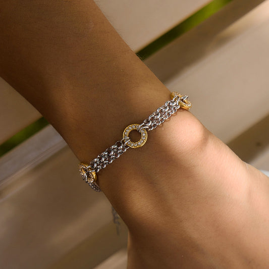 Waterproof Two-Tone Bracelet
