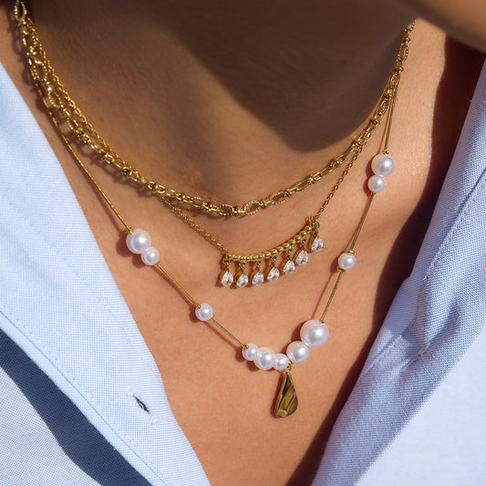 Teardrop Zircon Necklace