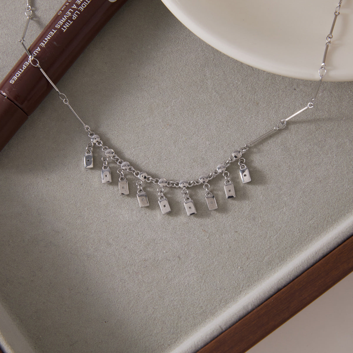 Minimalist Long Fringe Necklace