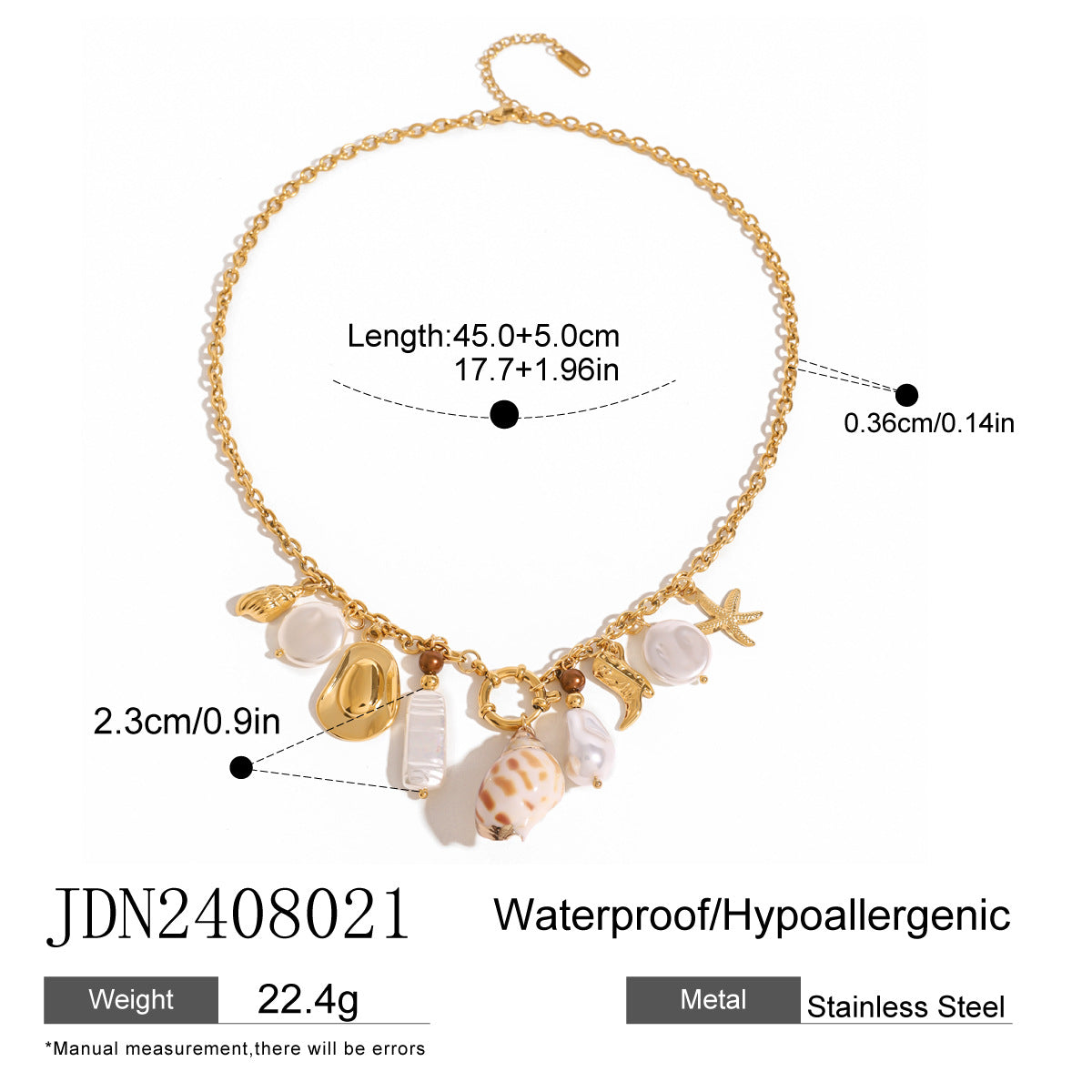 Minimalist Ocean Pearl Choker