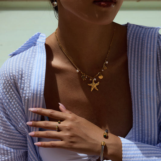 Vacation Style Pearl Necklace