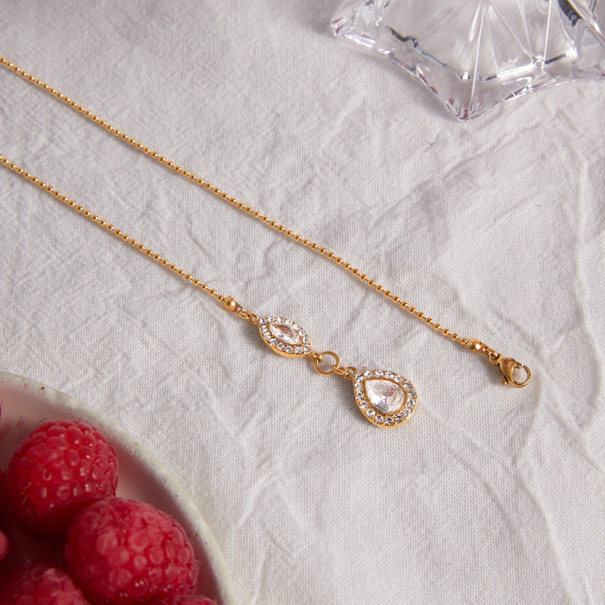Waterproof Solitaire Necklace