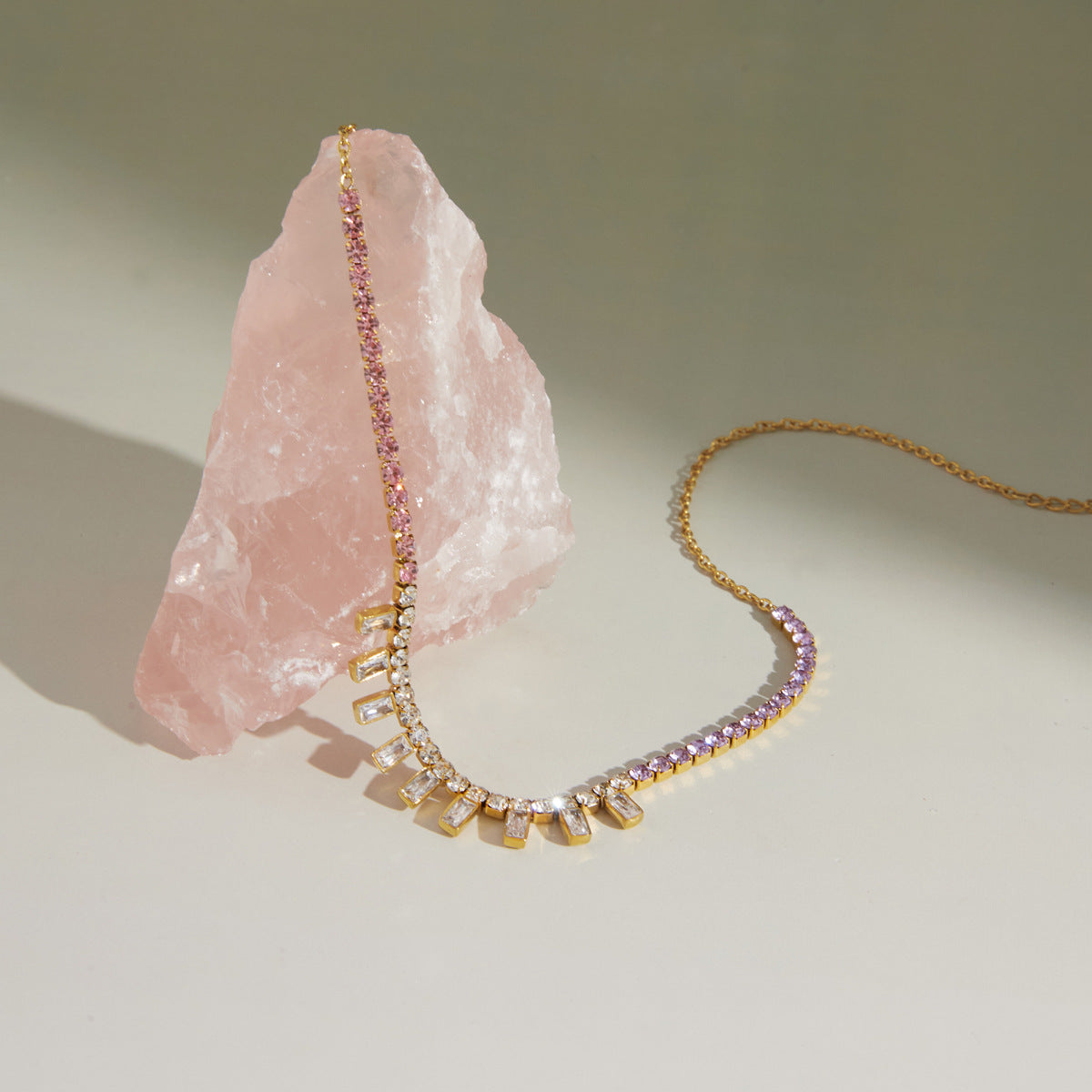Minimalist Cubic Zirconia Necklace