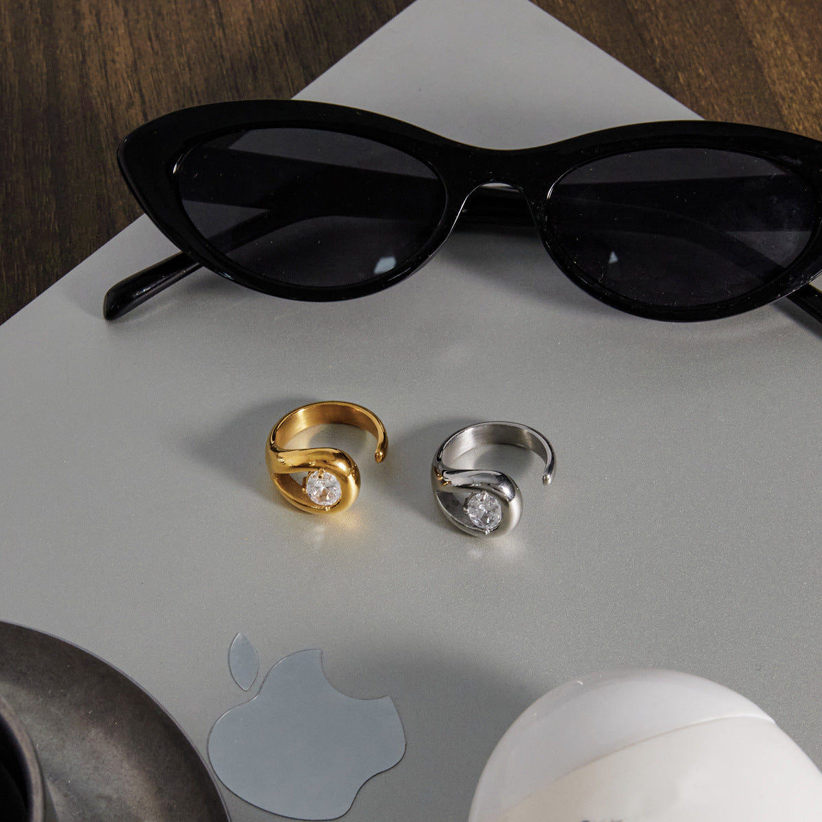 Minimalist Oval Solitaire Ring