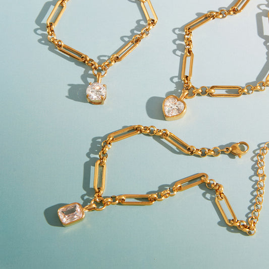 Zircon Pendant Bracelet