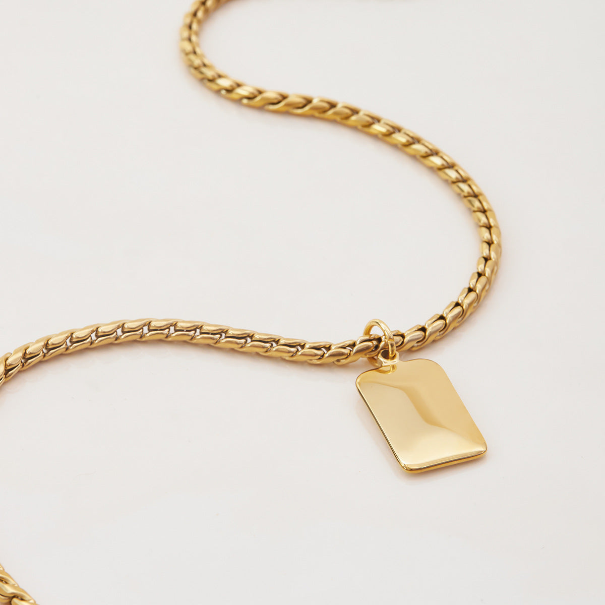 Minimalist Enamel Bear Pendant