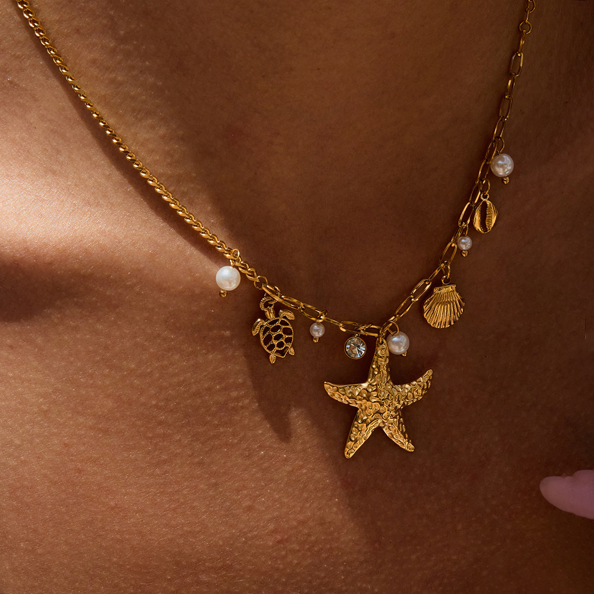 Vacation Style Pearl Necklace