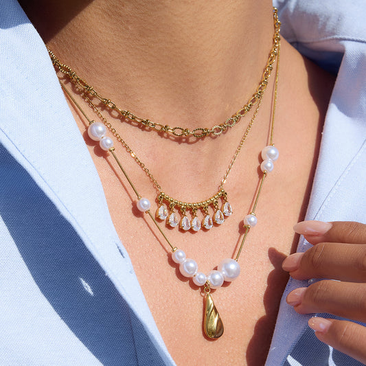 Teardrop Zircon Necklace