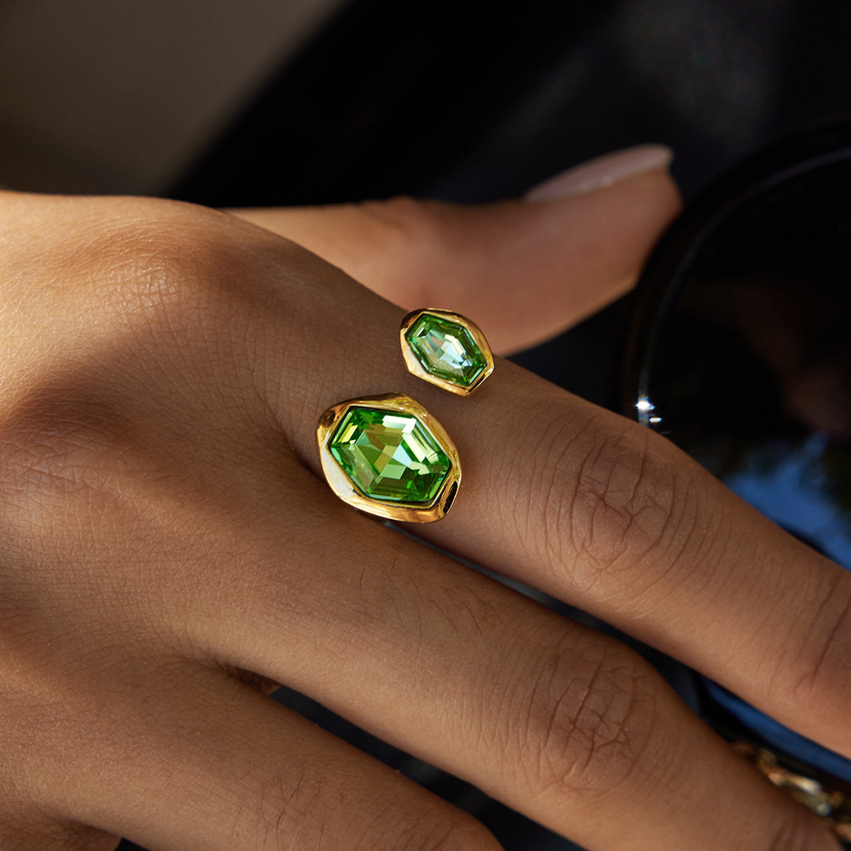 Green Zircon Ring