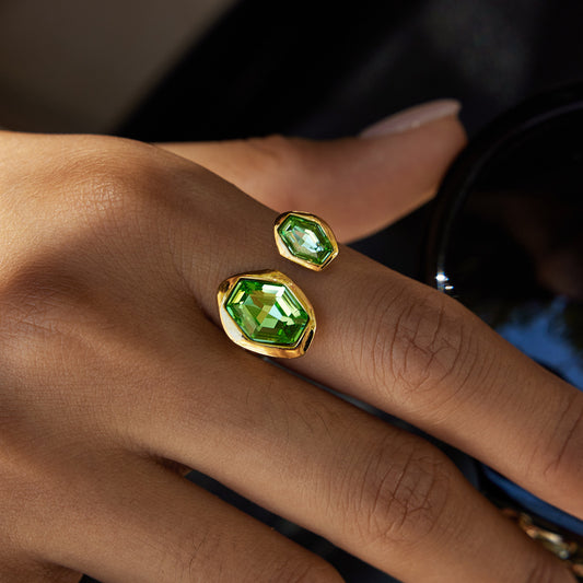 Green Zircon Ring