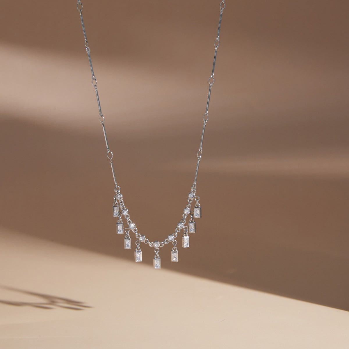 Minimalist Long Fringe Necklace