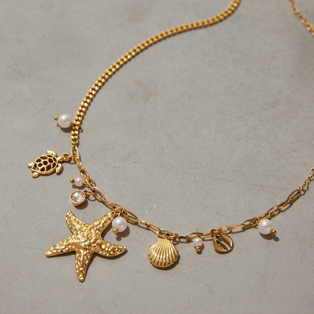 Vacation Style Pearl Necklace