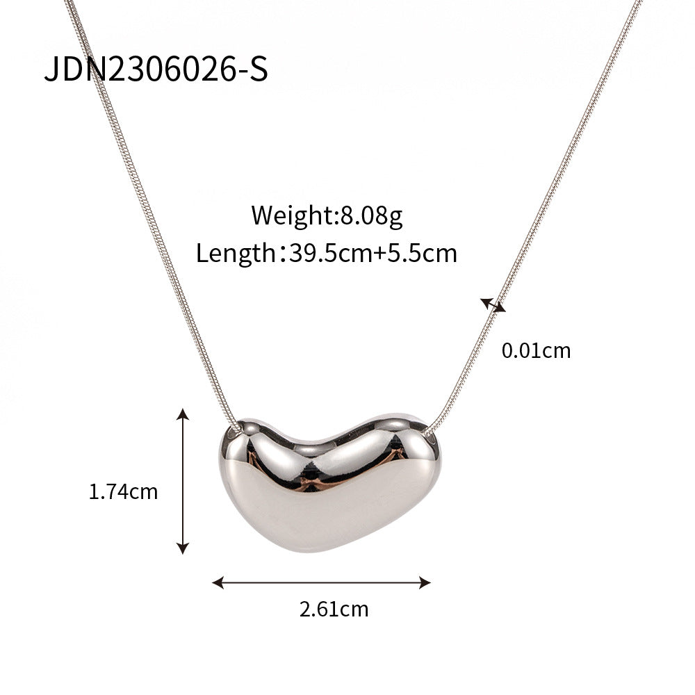 Stainless steel 18k gold-plated necklace
