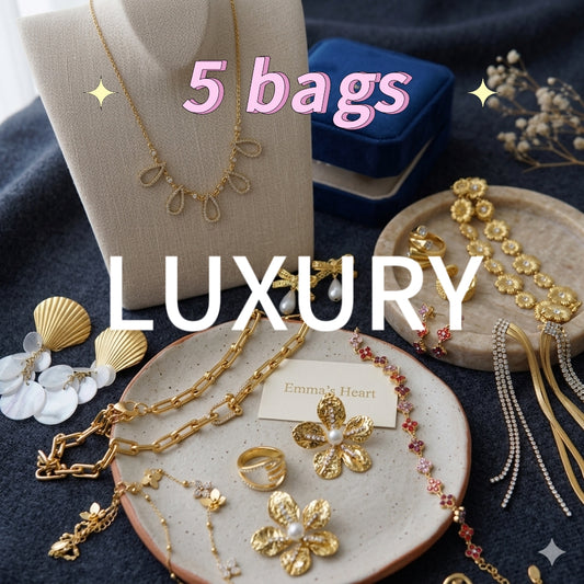 [Customized] Stainless Steel Jewelry Mystery Bundle - 5 PCS (LUXURY)