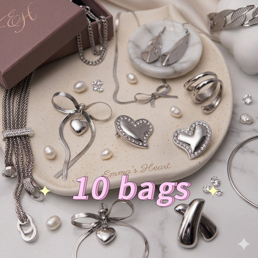 [Customized] Stainless Steel Jewelry Mystery Bundle - 10 PCS