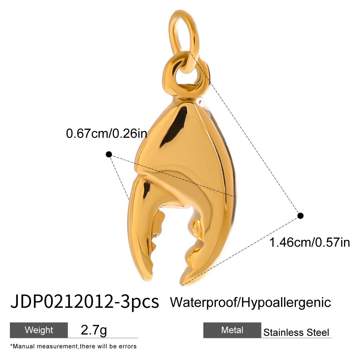 Stainless Steel  Jewelry Accessories DIY Pendant