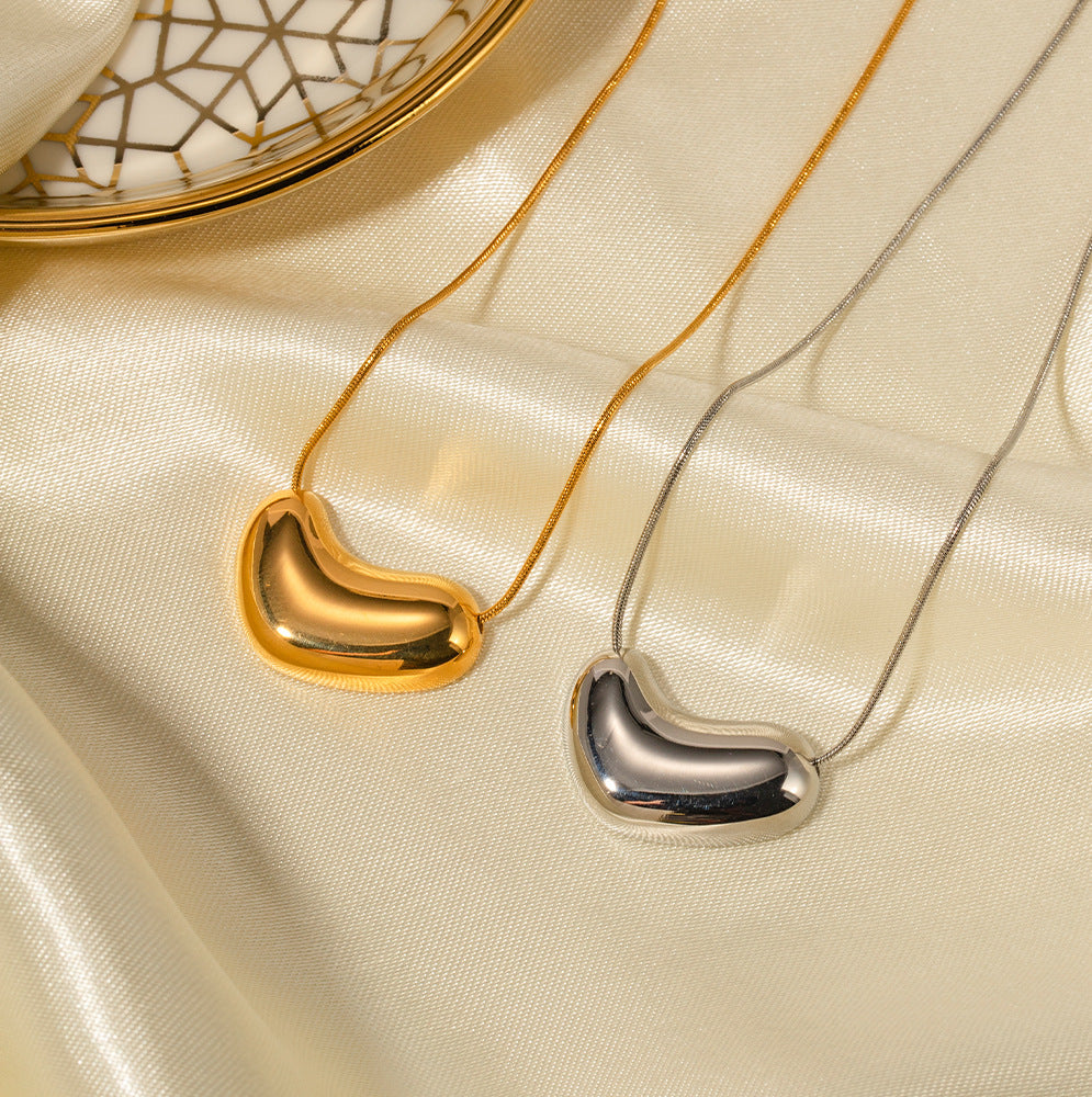 Stainless steel 18k gold-plated snake chain necklace
