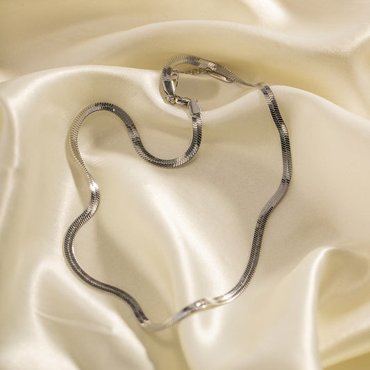 Stainless steel snake bone necklace