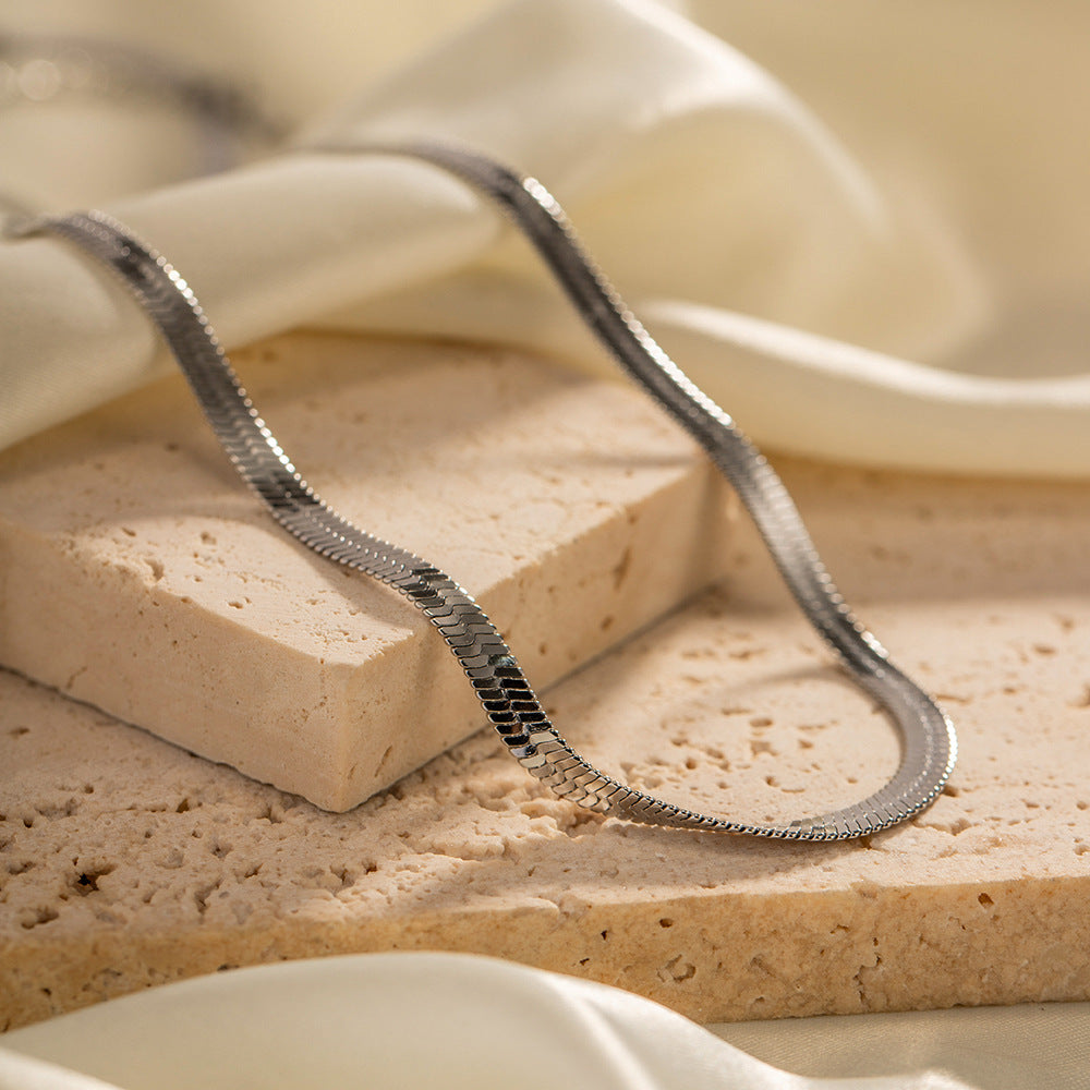 Stainless steel snake bone necklace