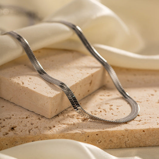 Stainless steel snake bone necklace