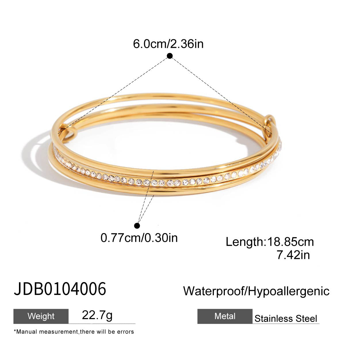 Stackable Zircon Bangle
