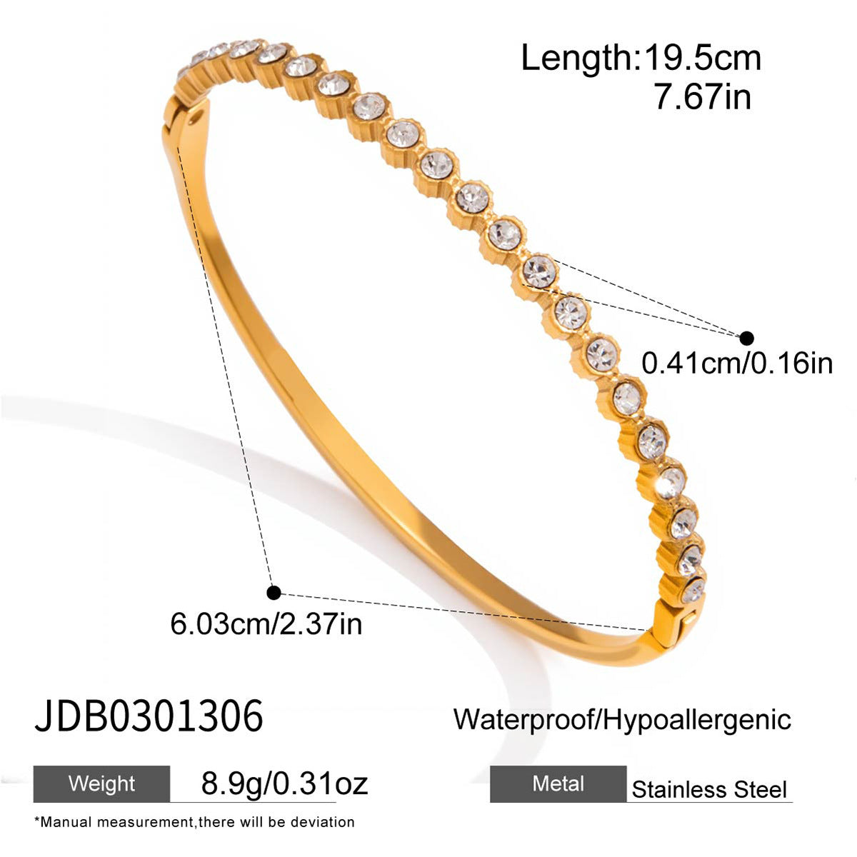 Rhinestone Stackable Bangle