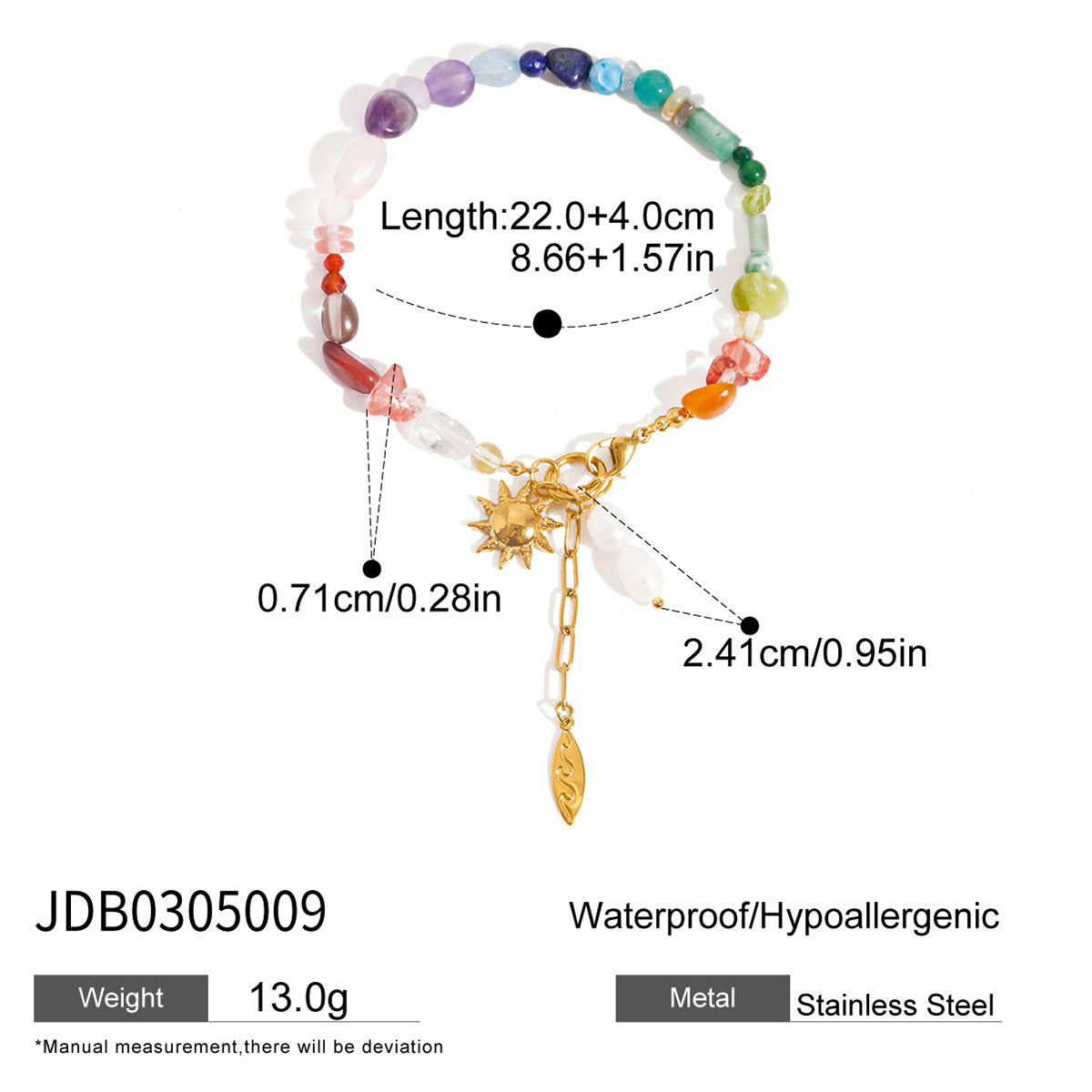 Sun Moon Star Bracelet