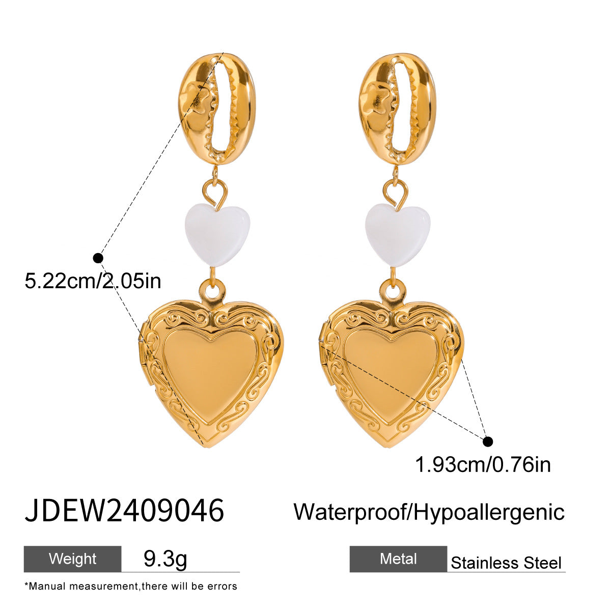 Heart Pendant Earrings