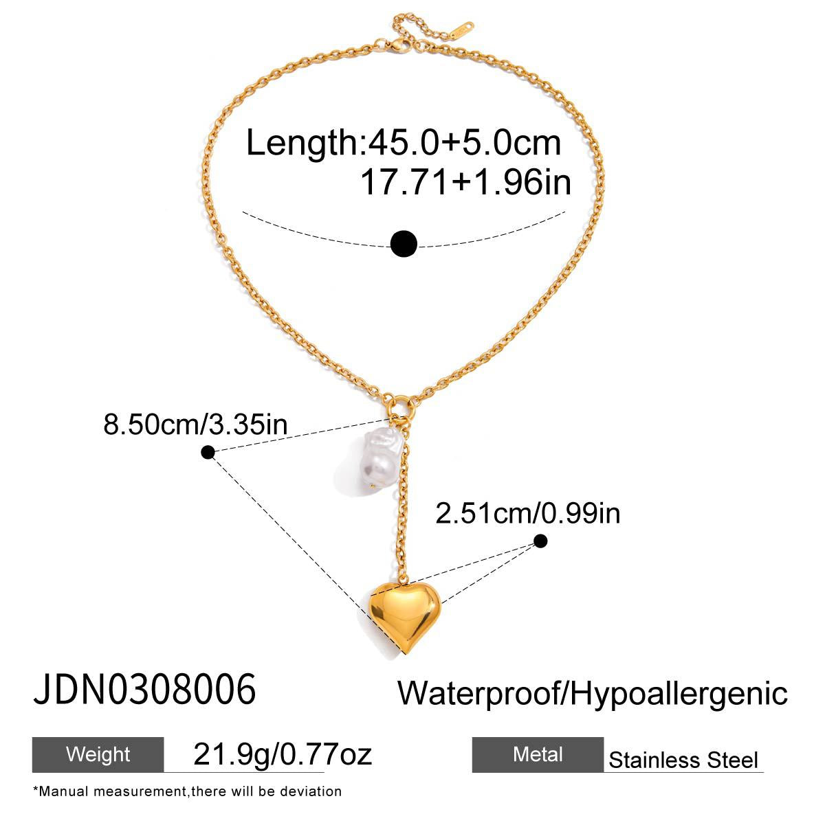 Faux Pearl Y-Shaped Long Necklace