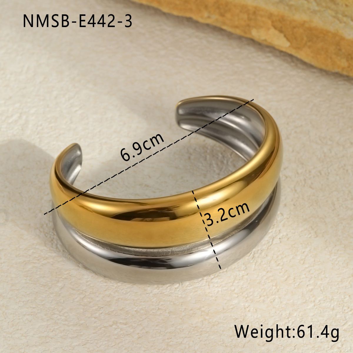 Bold Two-Tones Bangle