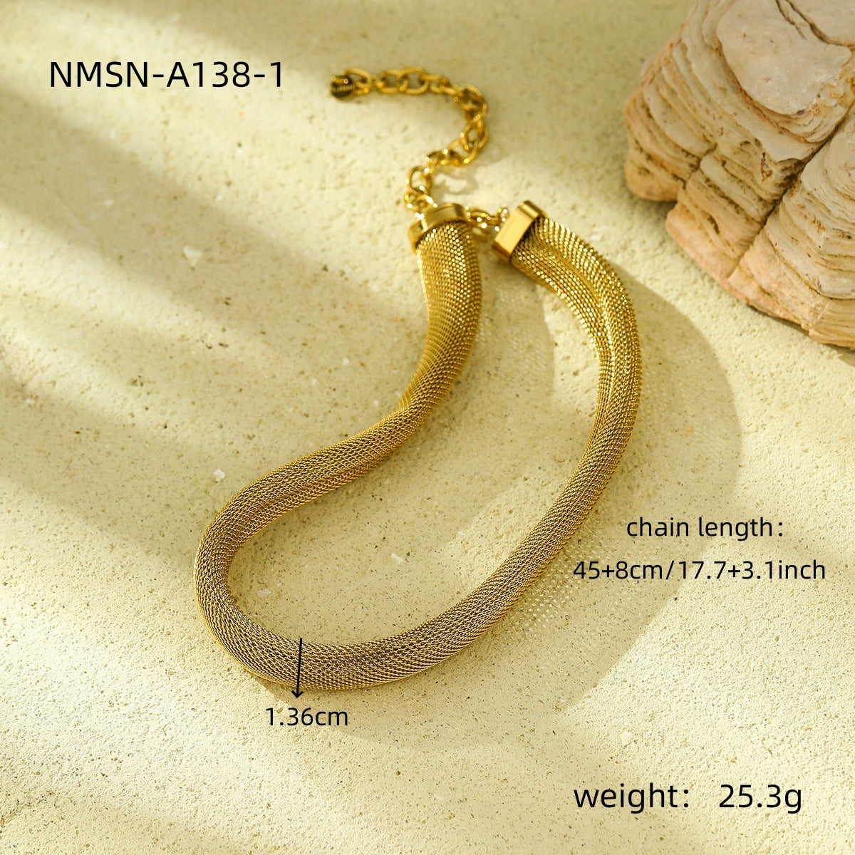 Simple Mesh Choker Necklace