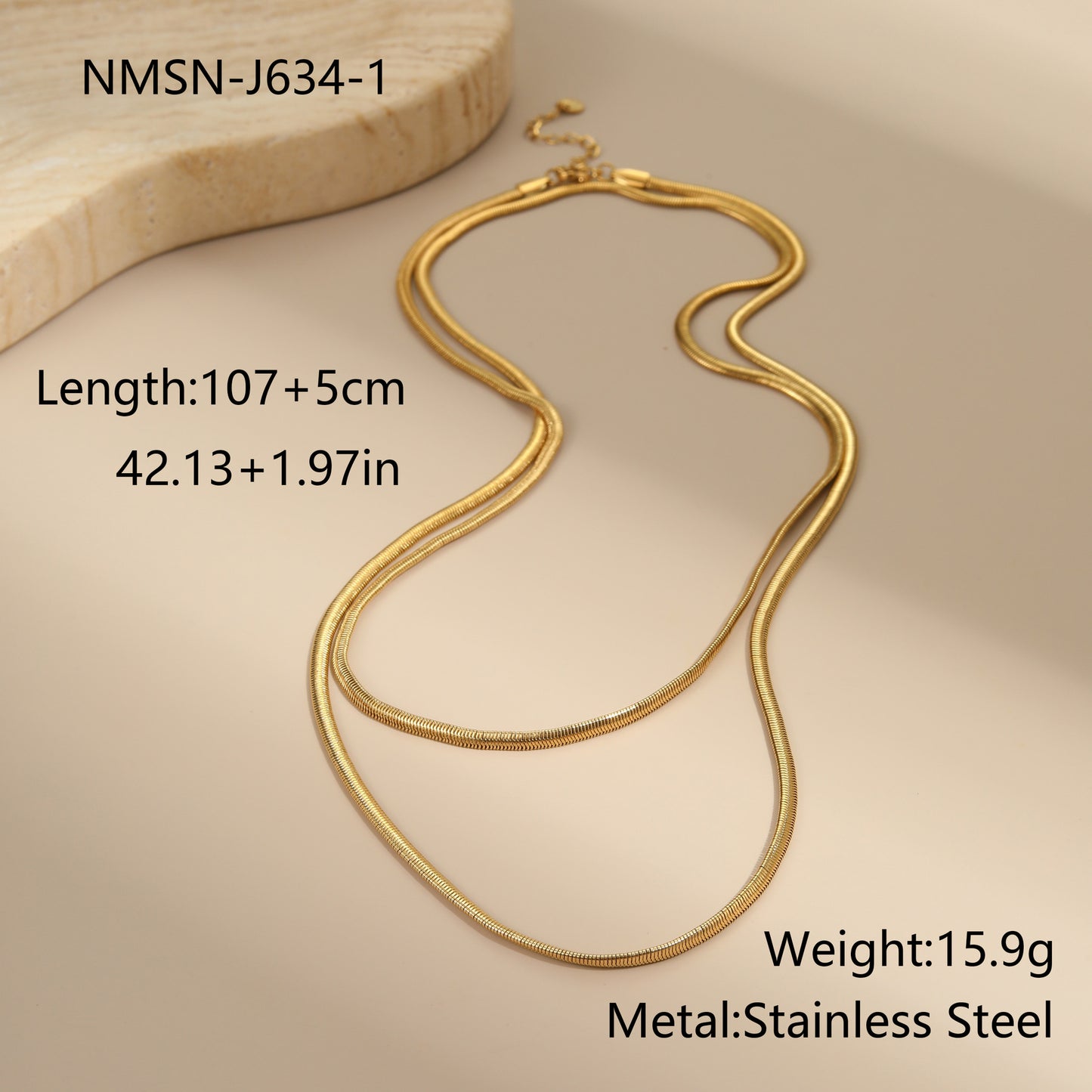 Minimalist Snake Chain Necklace