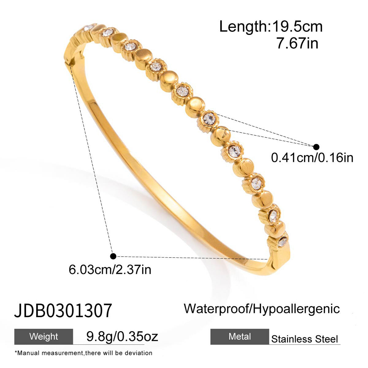 Rhinestone Stackable Bangle