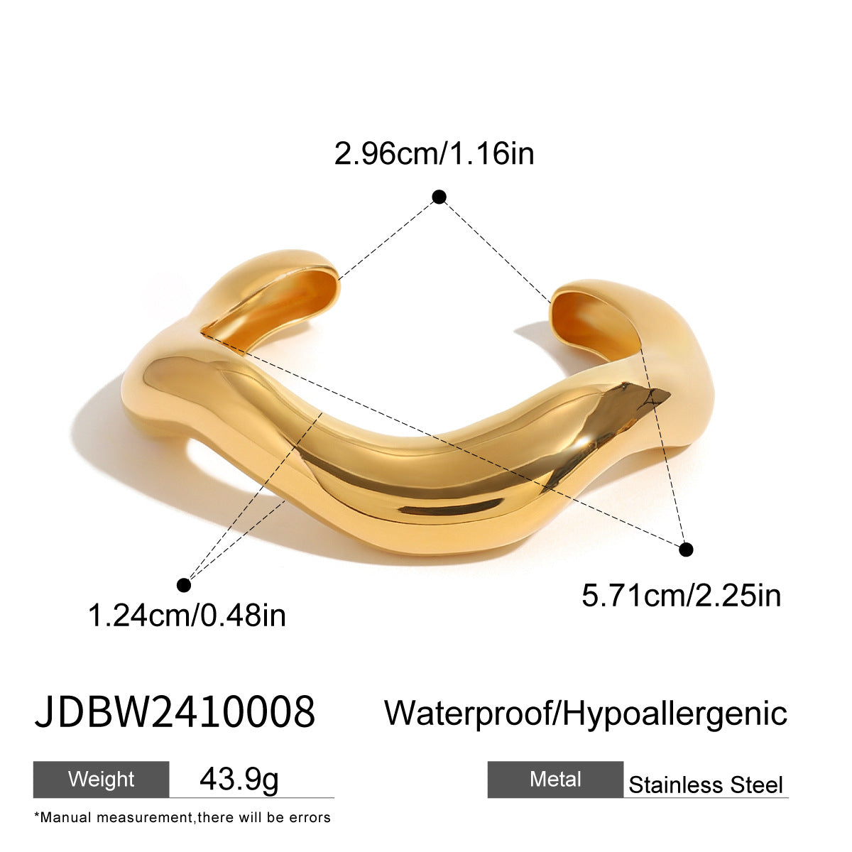 Bold Oversized Plain Bangle