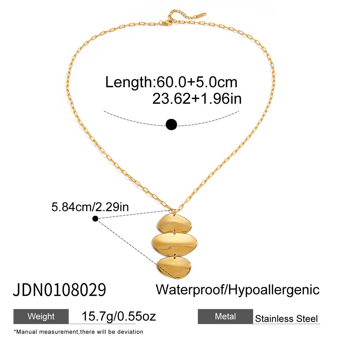 Irregular Pendant Necklace Set