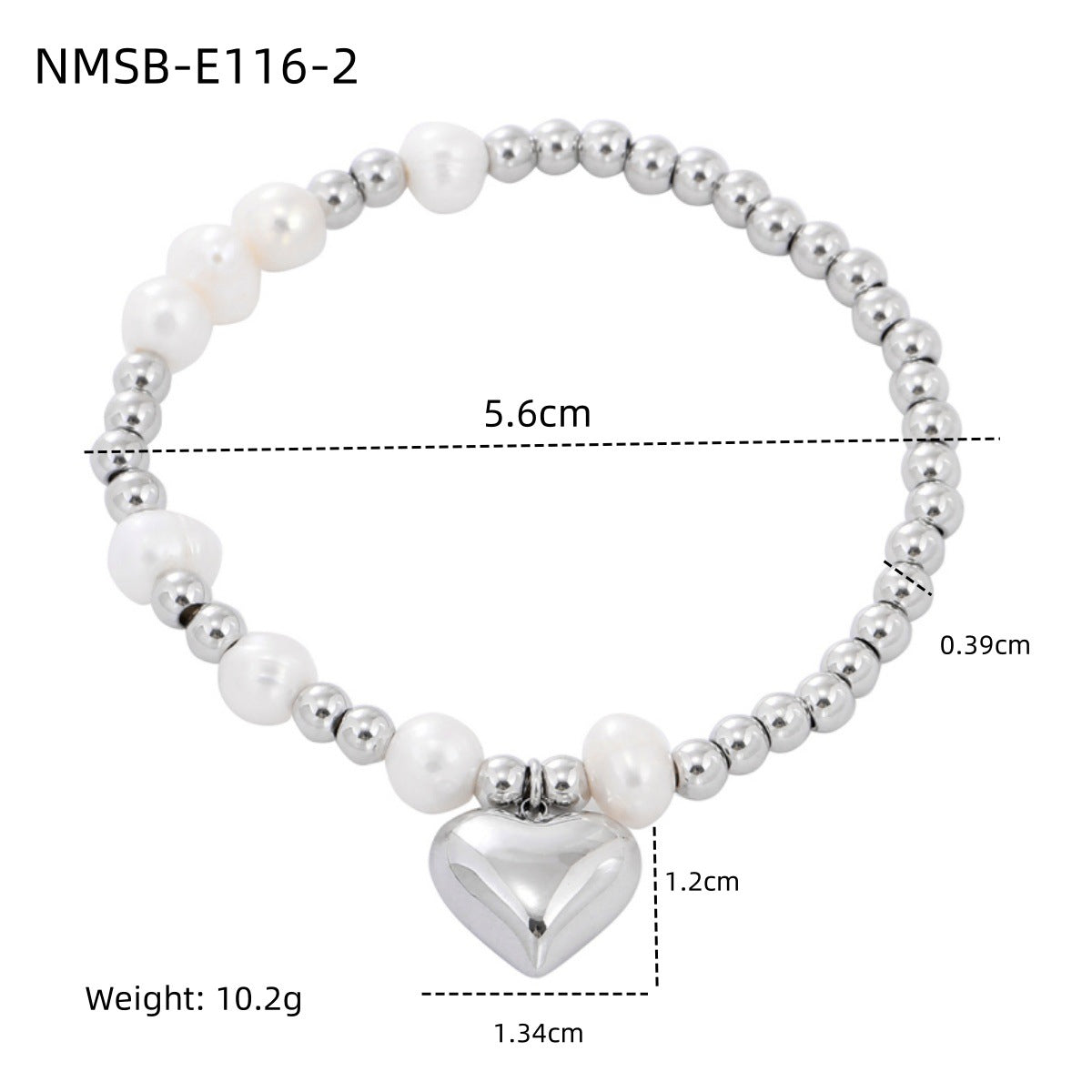 Pearl Heart Bracelet