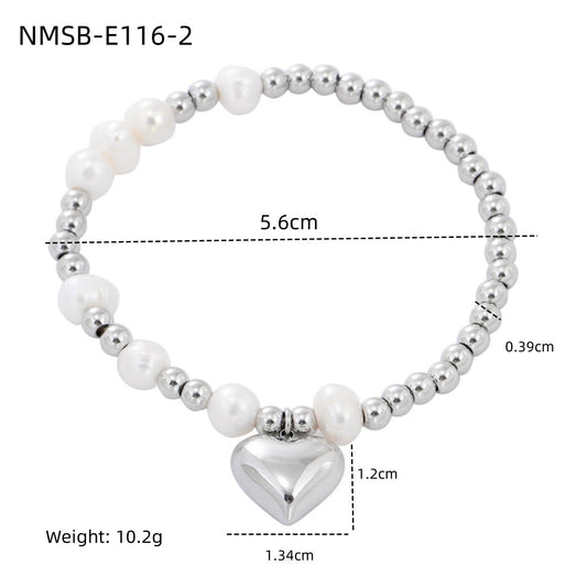 Pearl Heart Bracelet