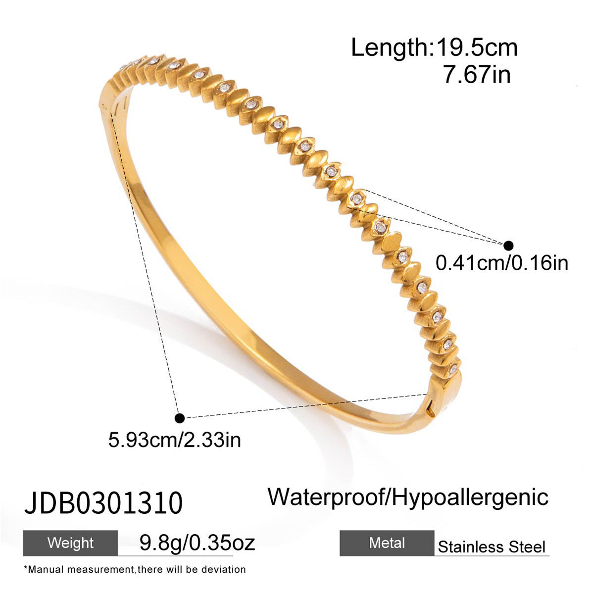 Rhinestone Stackable Bangle