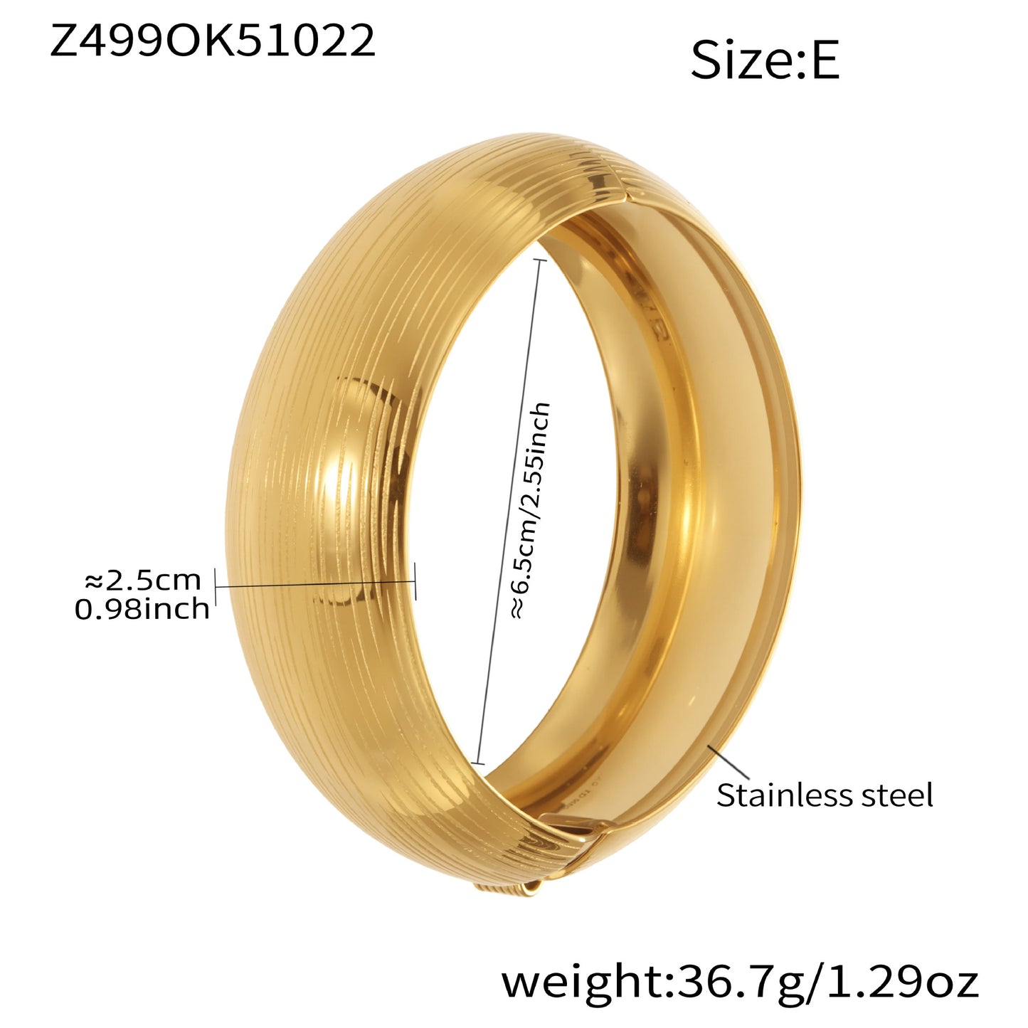 Wide Hammered Open Cuff Bracelet