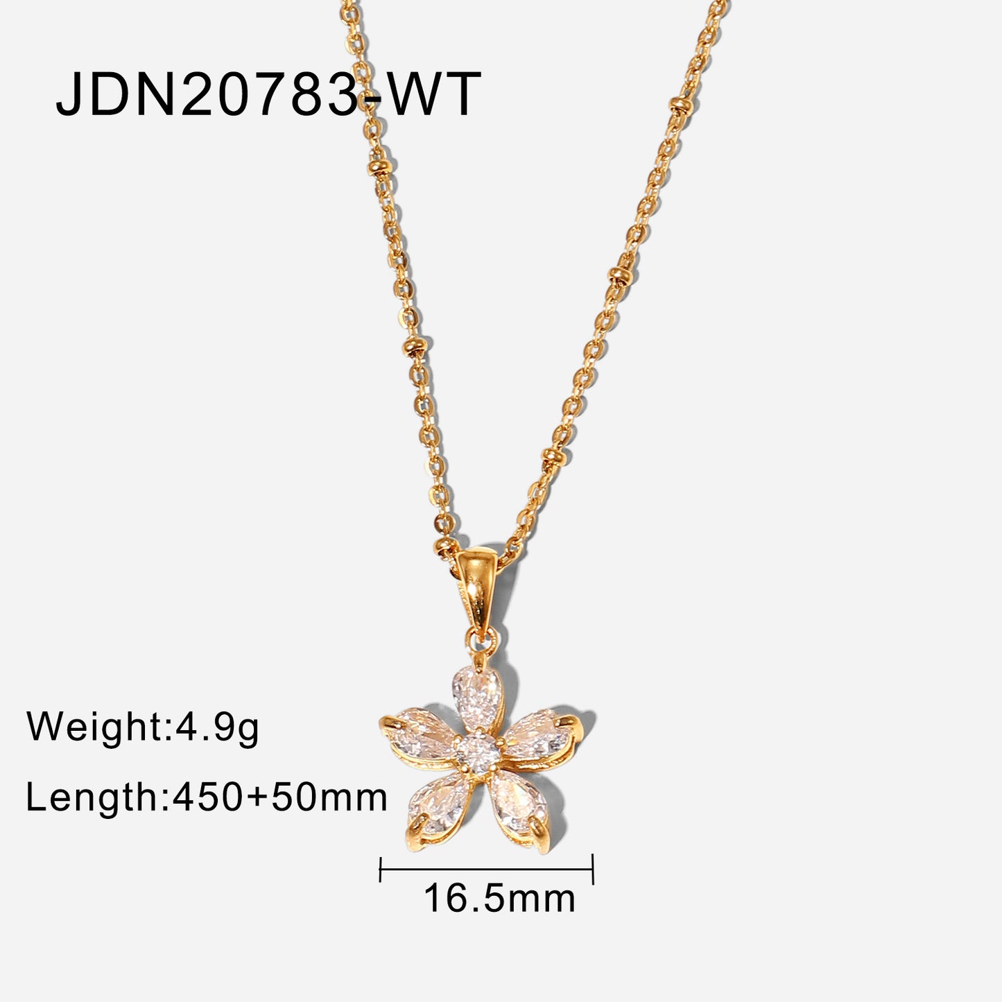 Zircon Pendant Necklace