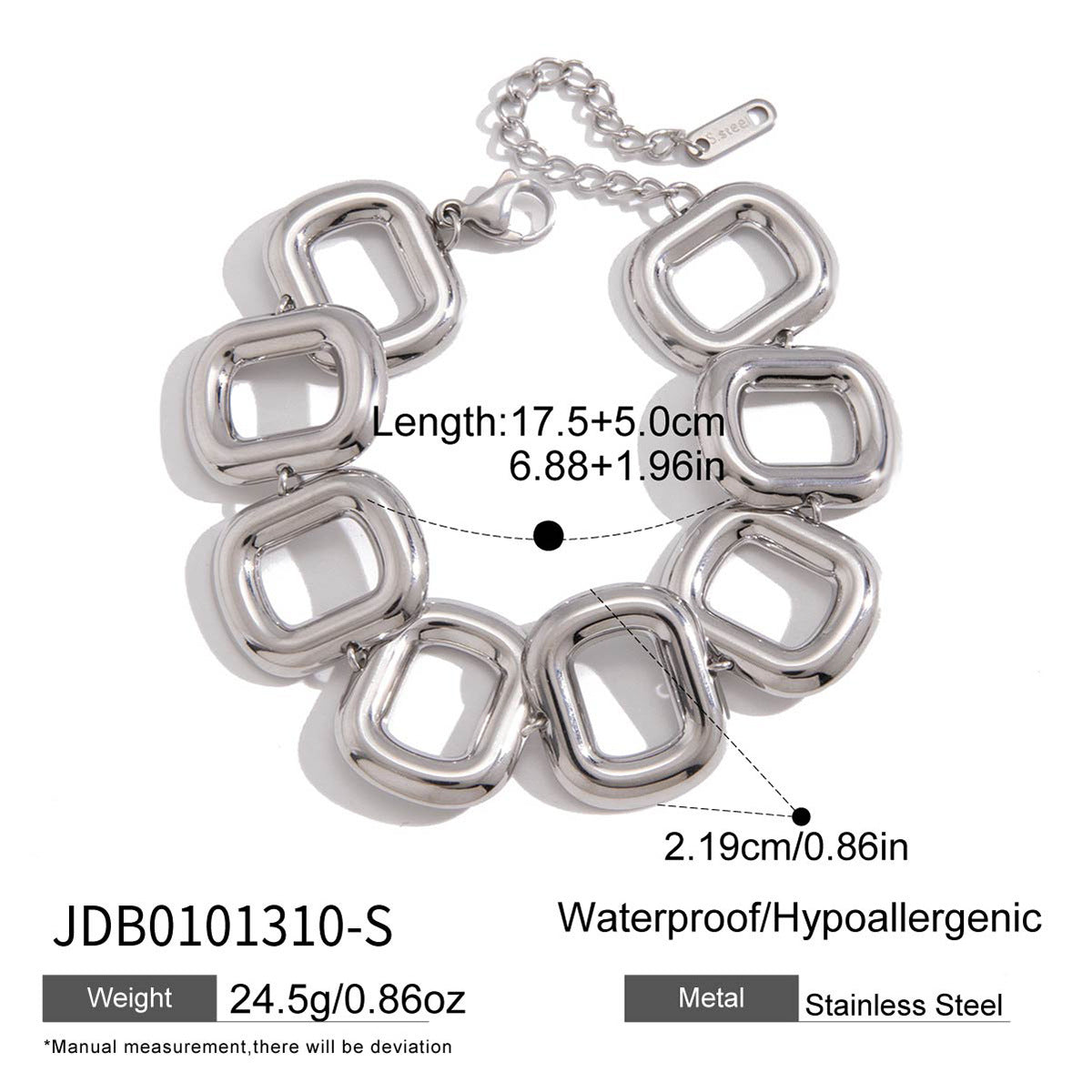 Silver Bold Statement Necklace