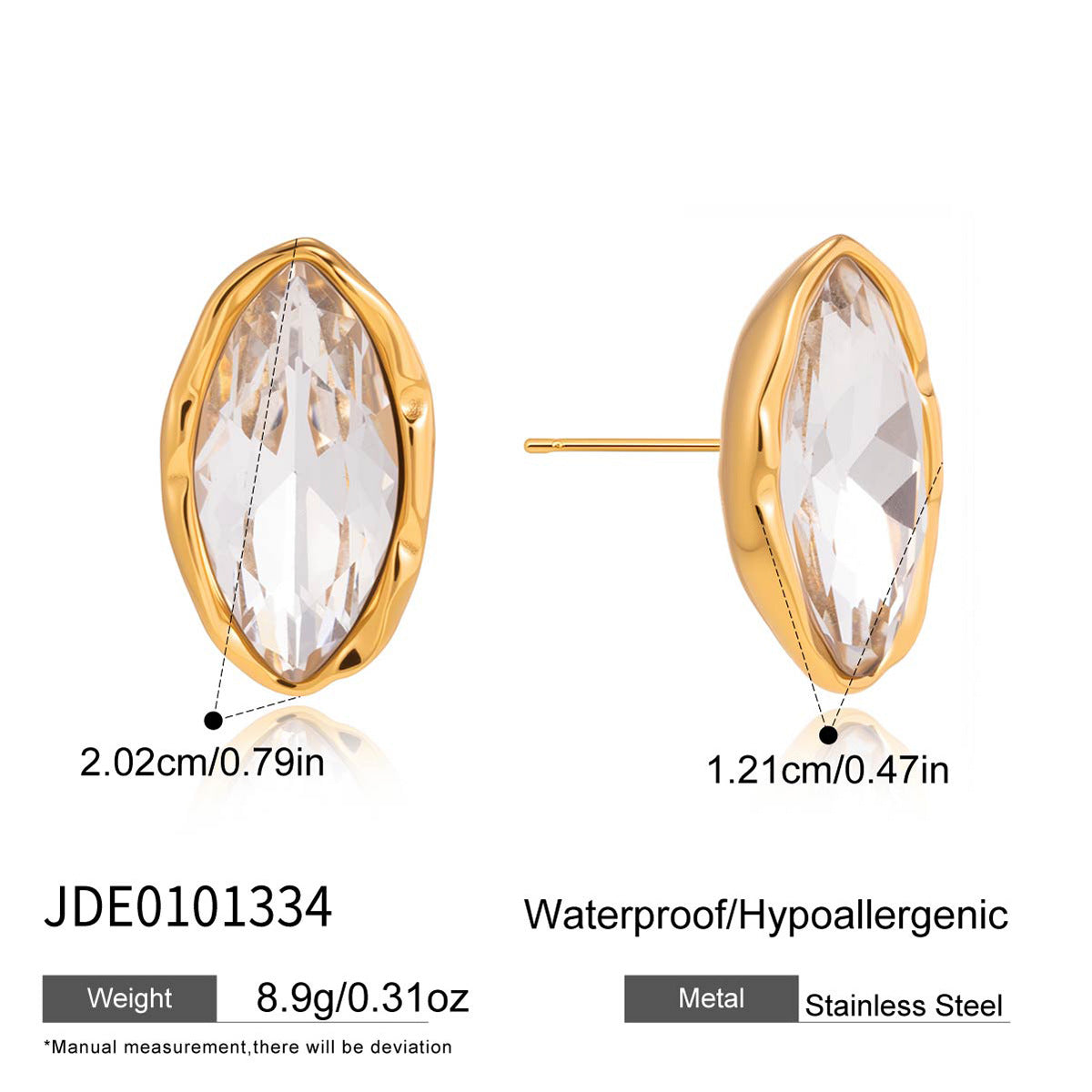 Minimalist Marquise Earrings