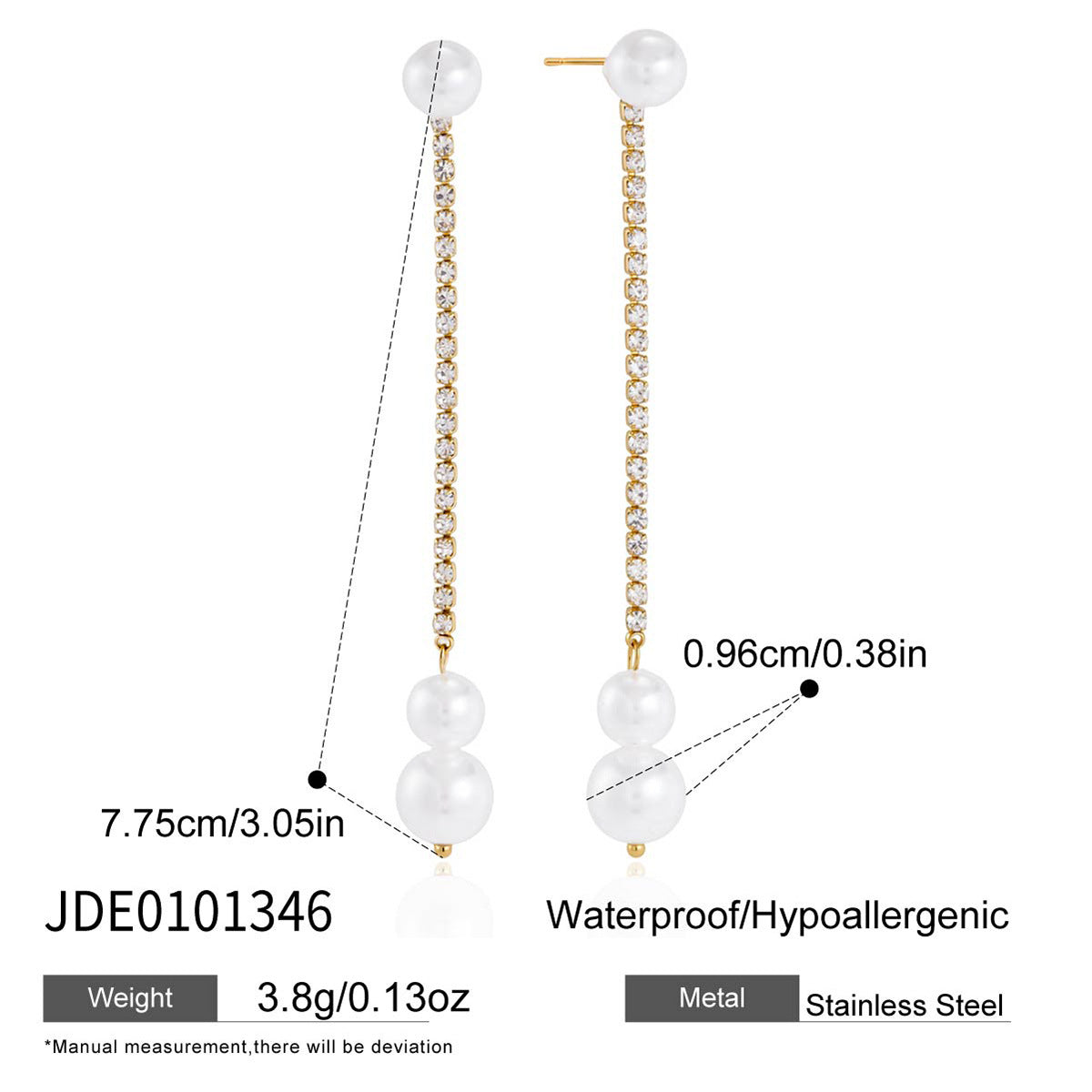 Minimalist Long Pearl Earrings