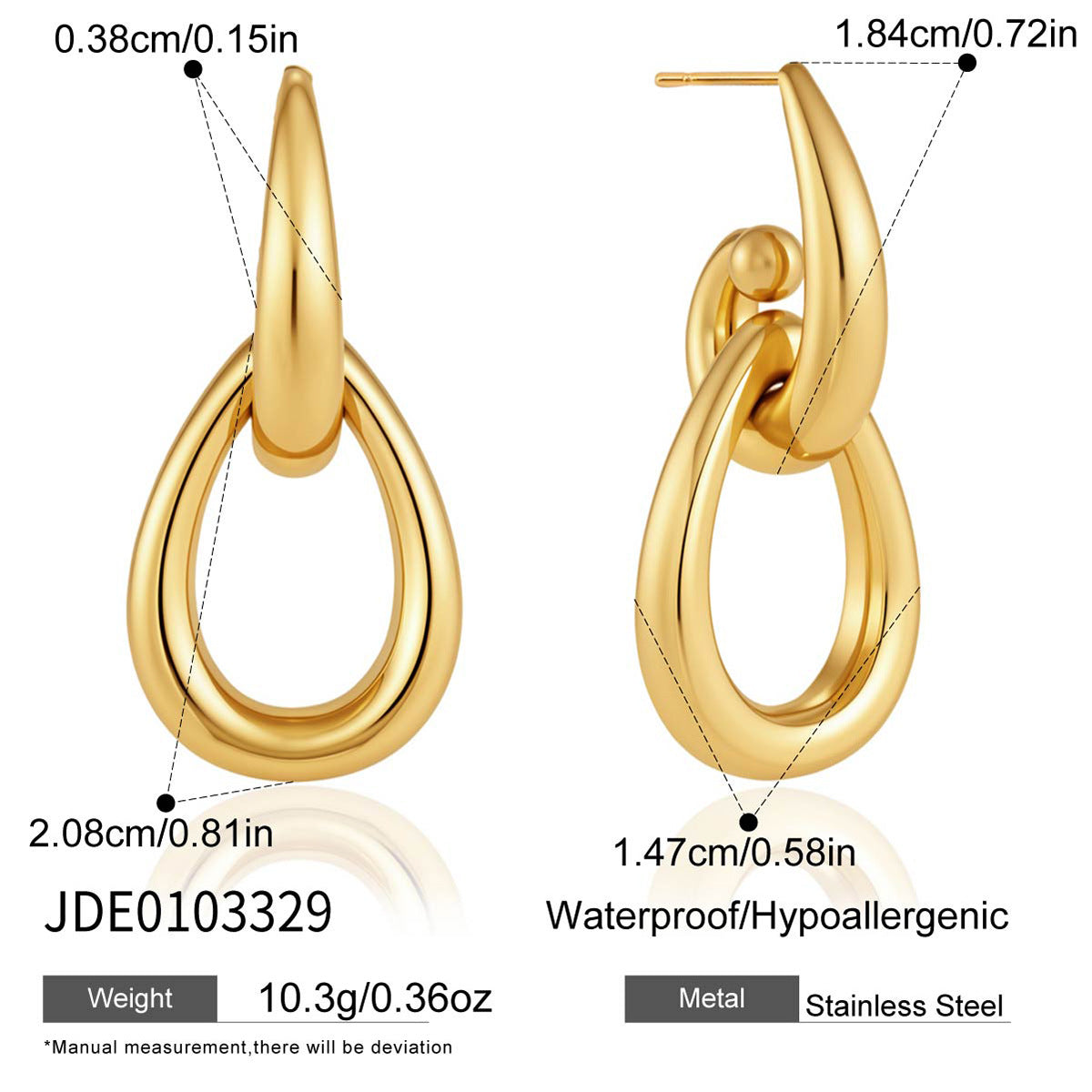 Minimalist Geometric Intertwined Earrings