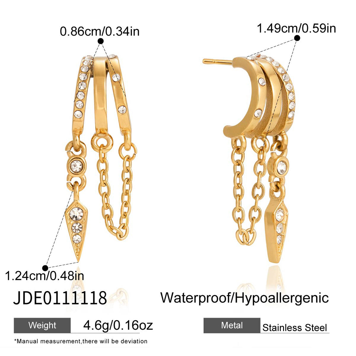 Minimalist Long Tassel Studs