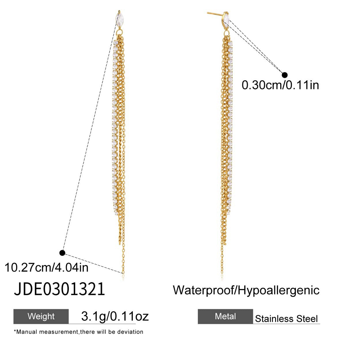 Minimalist Long Tassel Earrings