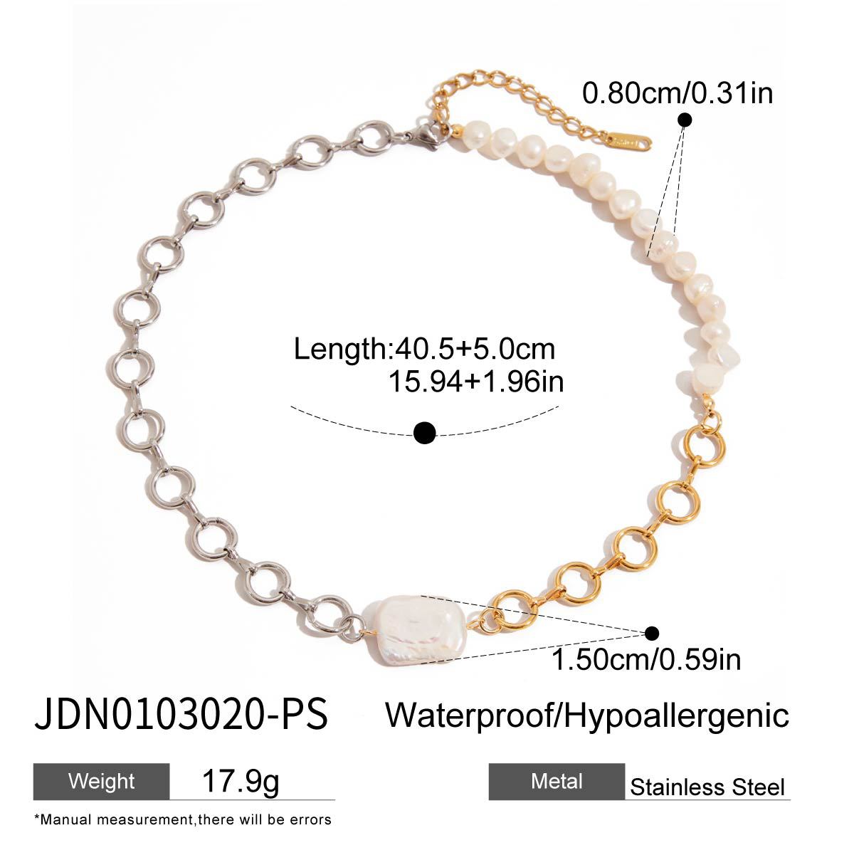 Natural freshwater pearl necklace