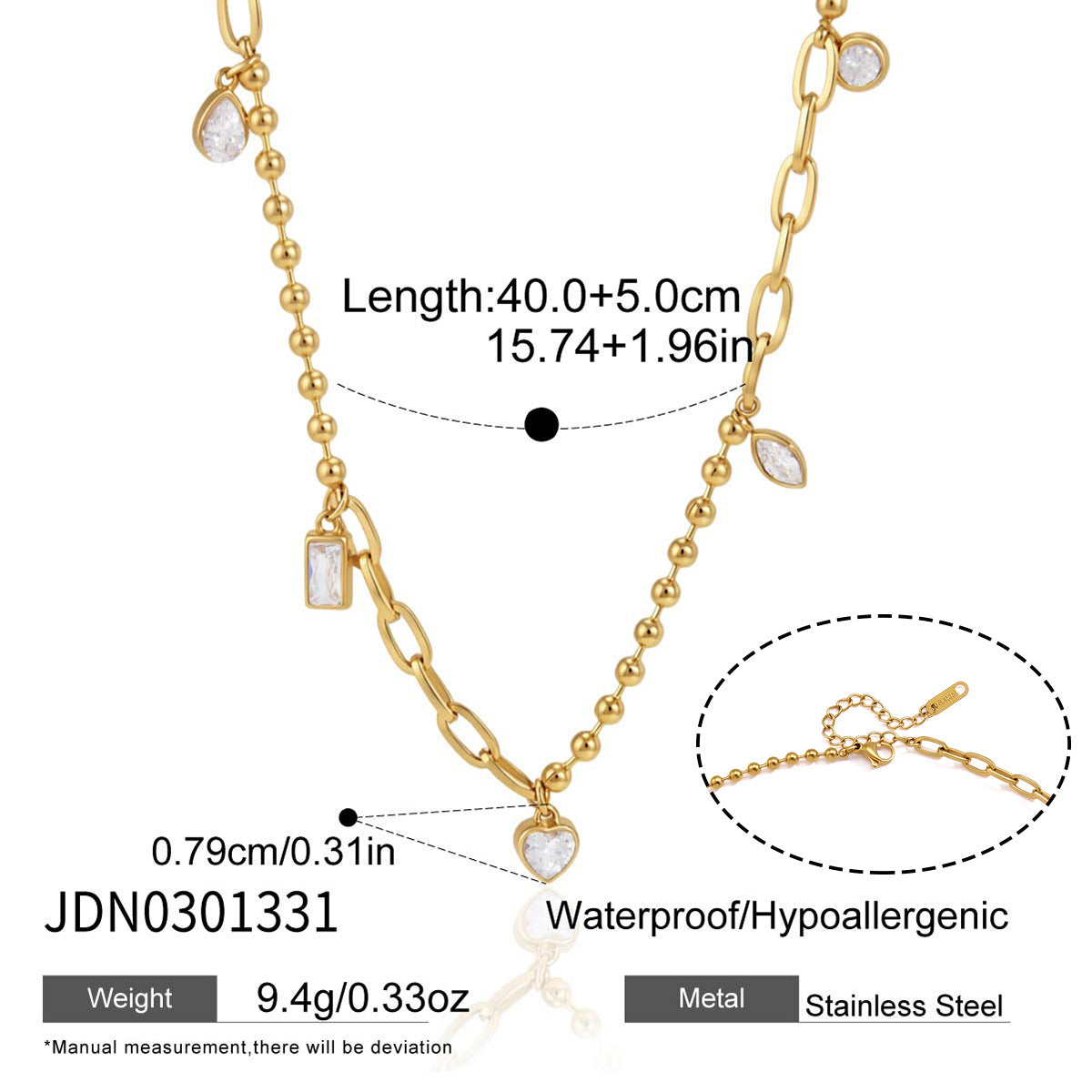 Minimalist Single Diamond-Cut Necklace
